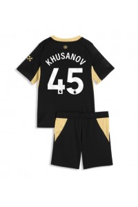 Manchester City Abdukodir Khusanov #45 Jalkapallovaatteet Lasten Vieraspeliasu 2026-27 Lyhythihainen (+ Lyhyet housut)